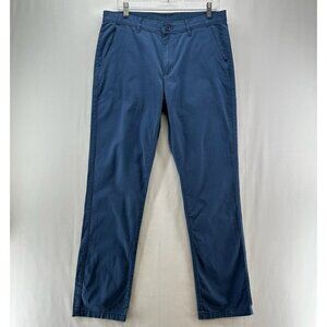 English Laundry Chino Pants Mens Sz 32x32 Flat Front Straight Leg Stretchy Blue